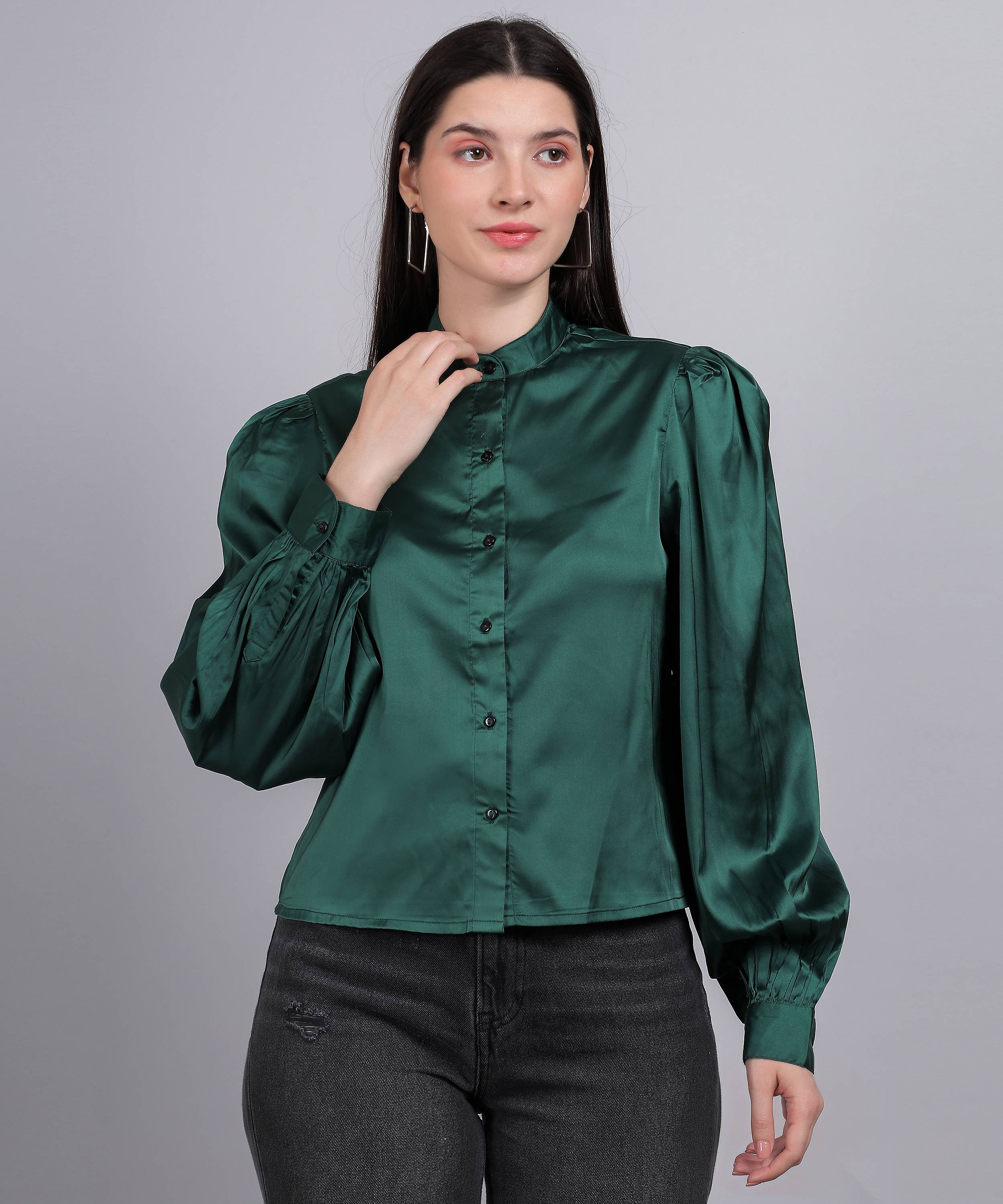 DARK GREEN TOP