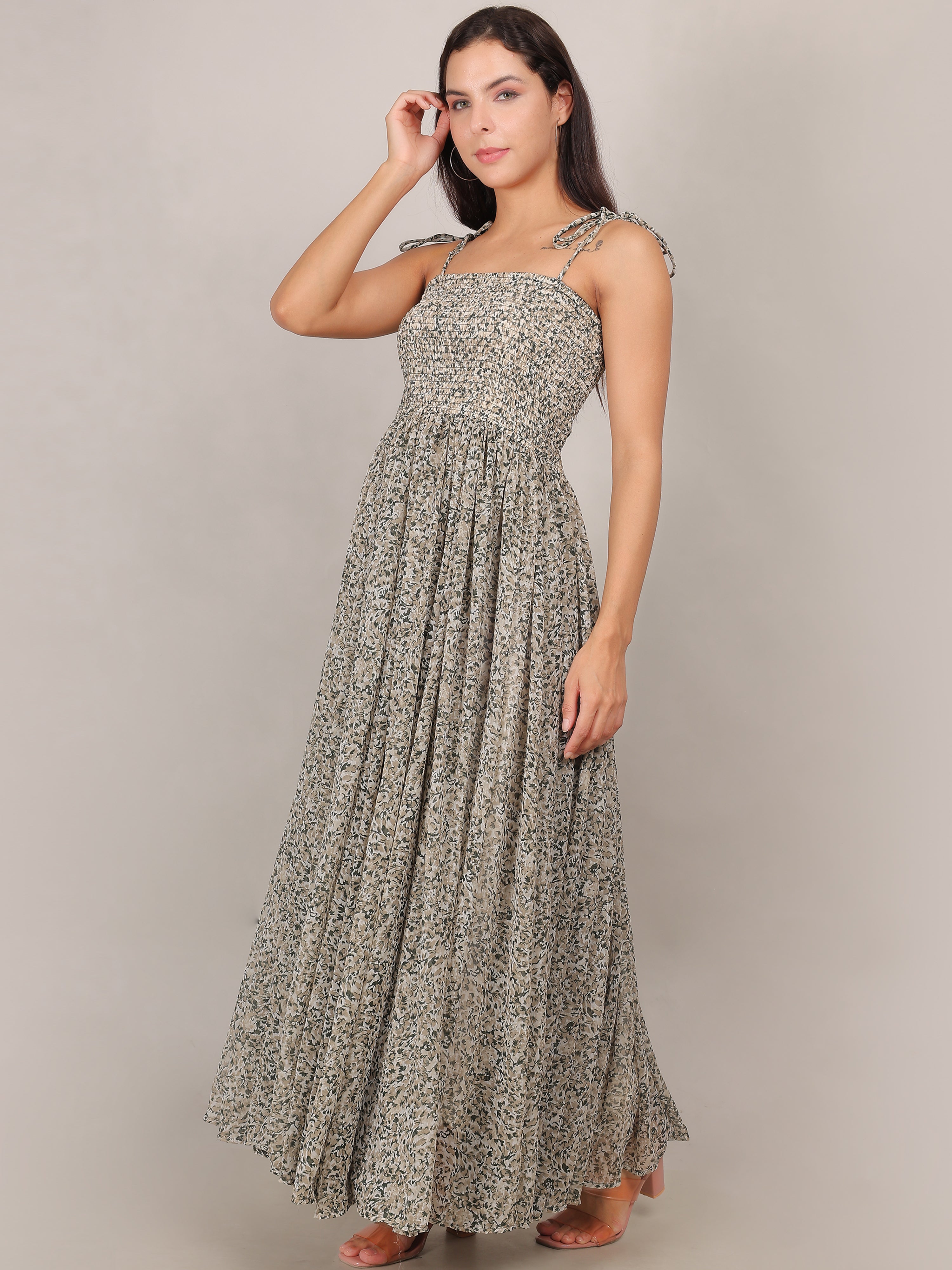 LIBERTY PRINT Smocked Maxi