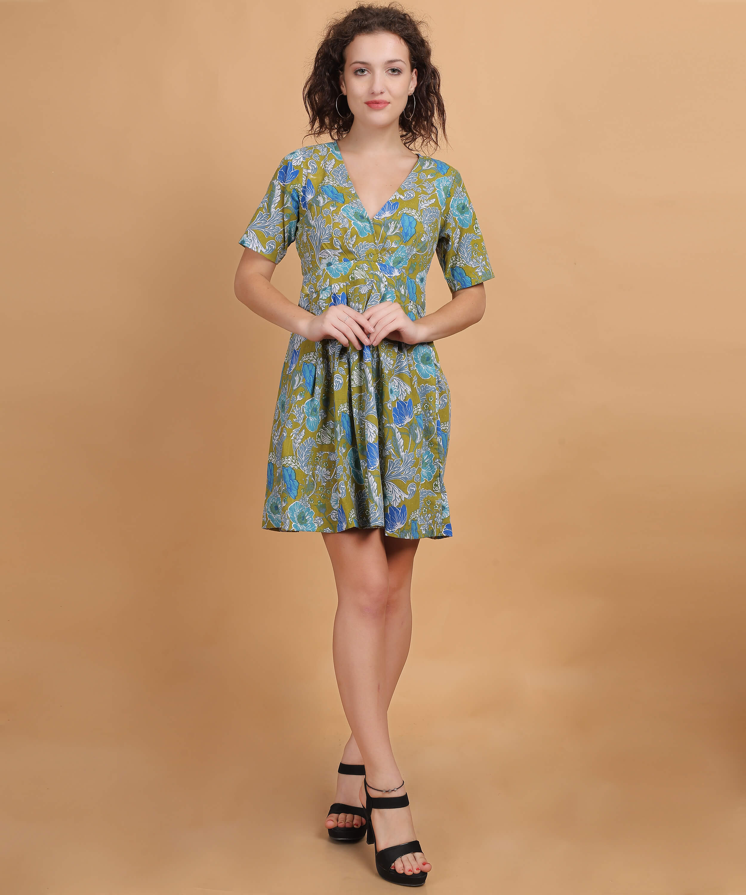 Floral Breeze A-Line Dress