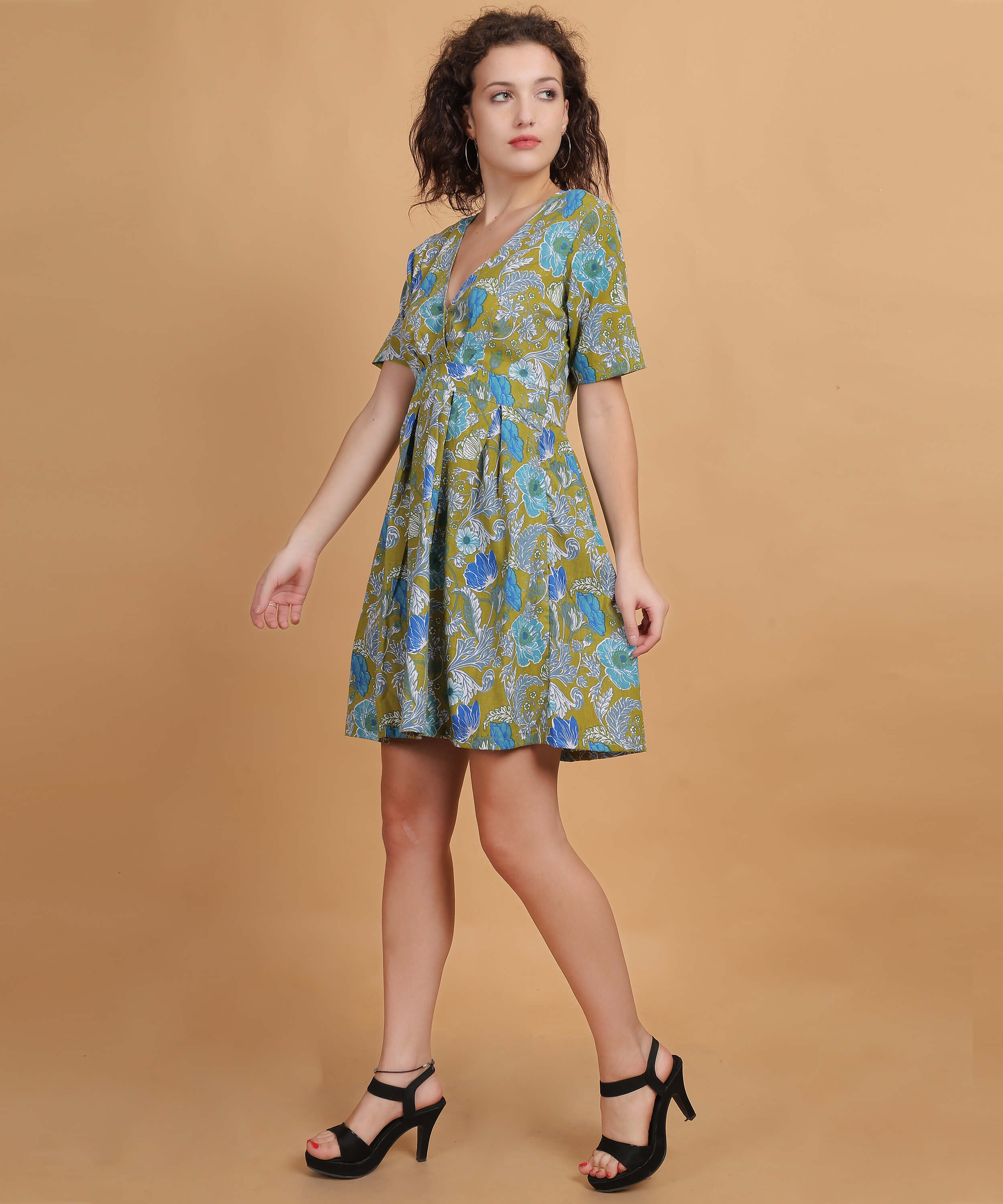 Floral Breeze A-Line Dress