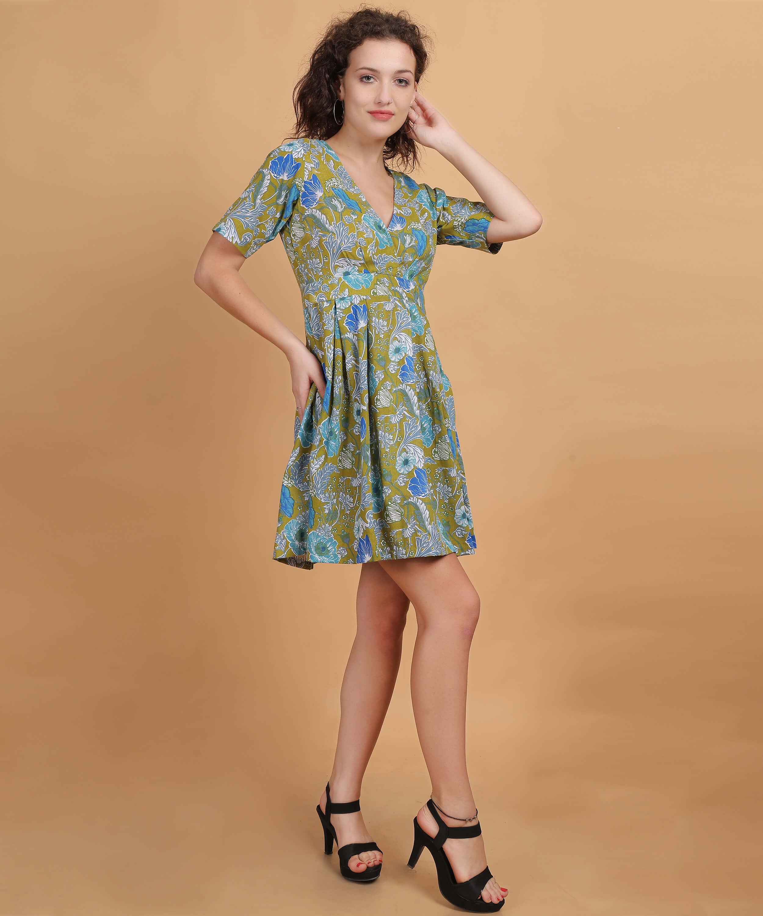 Floral Breeze A-Line Dress